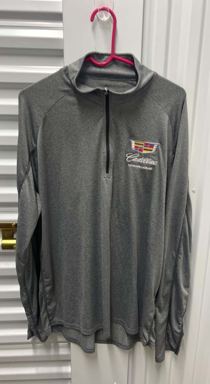 Elevate Performance Heather Grey LaFontaine Cadillac Quarter-Zip Pullover